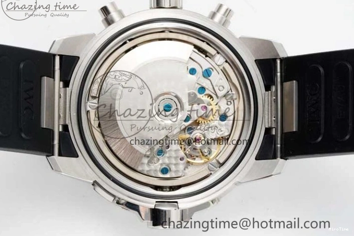 MIROTIME 0425 Aquatimer Chrono SS RSF 1:1 Best Edition Black Dial on Black Rubber Strap A EyeCatching 7073